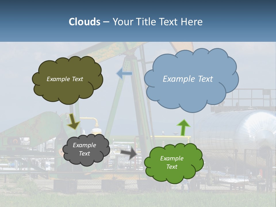 Earth Cube Skyscraper PowerPoint Template
