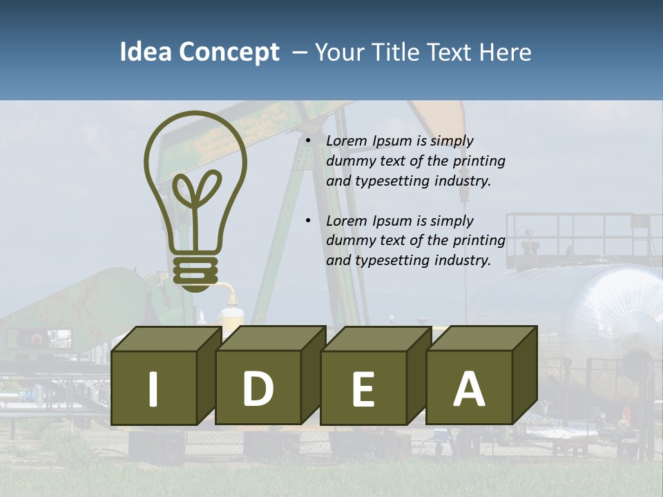 Earth Cube Skyscraper PowerPoint Template