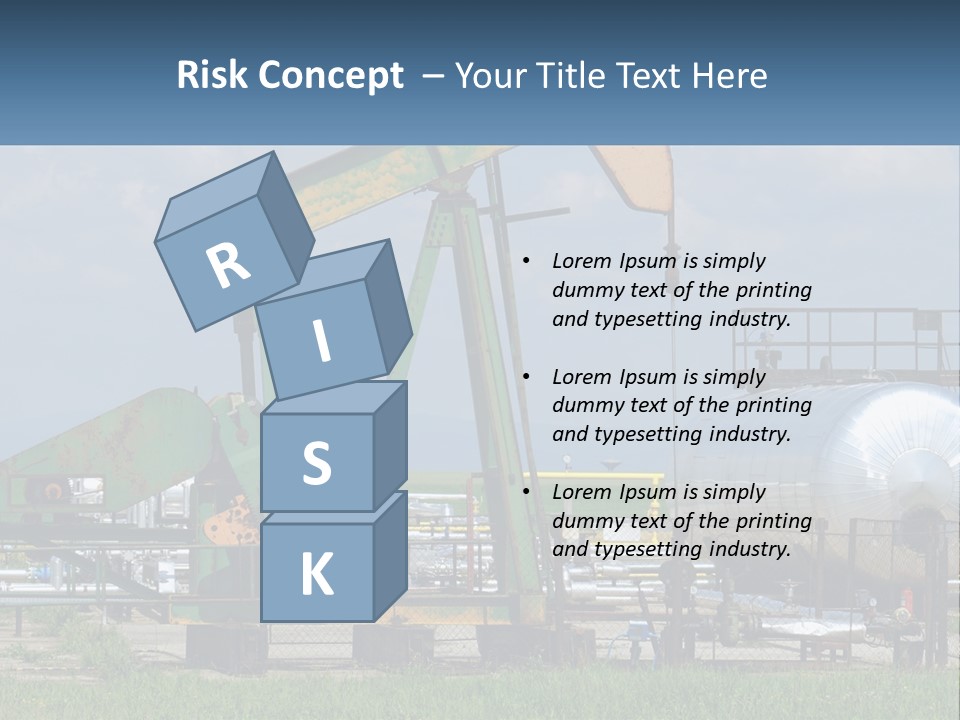 Earth Cube Skyscraper PowerPoint Template