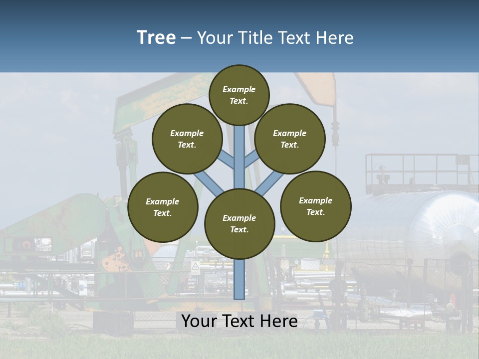Earth Cube Skyscraper PowerPoint Template