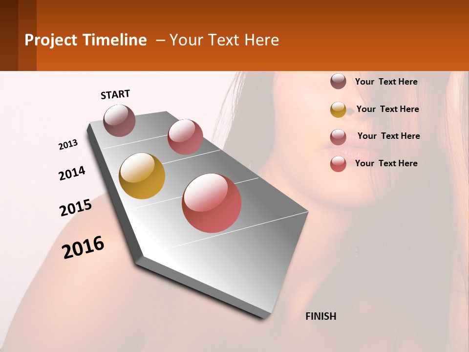 Sphere Skyscraper View PowerPoint Template