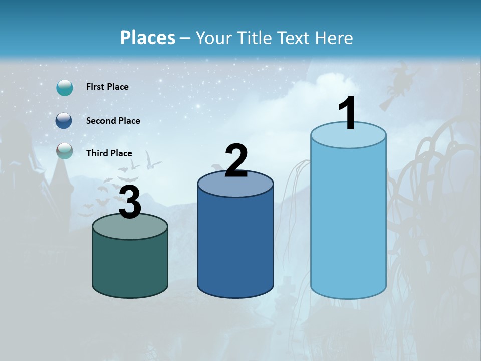 Black Background Cityscape PowerPoint Template