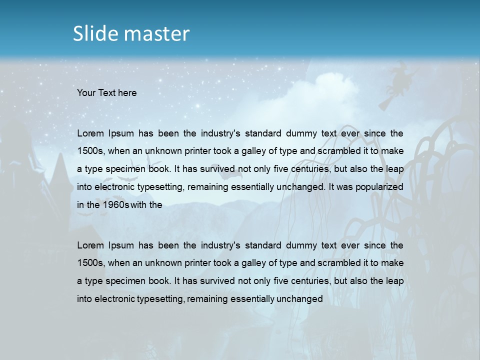 Black Background Cityscape PowerPoint Template