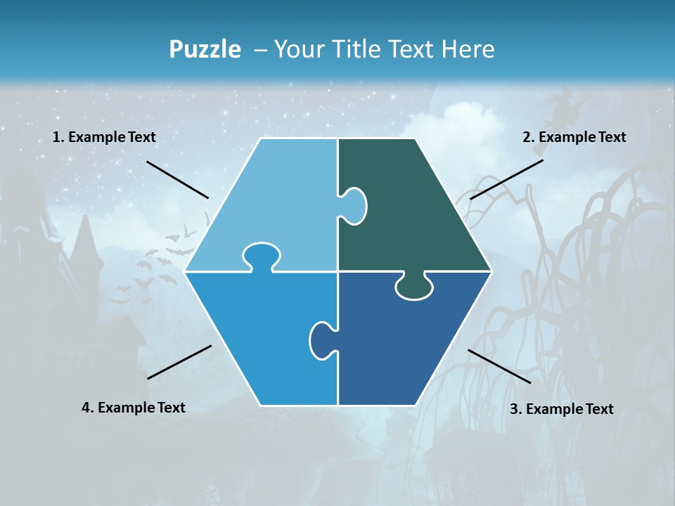 Black Background Cityscape PowerPoint Template