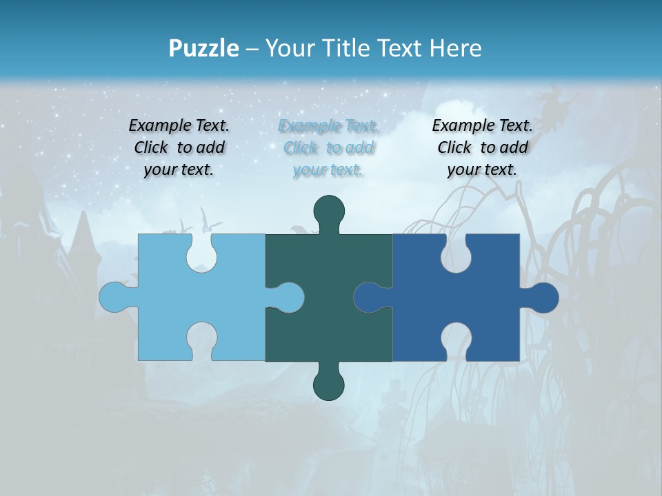 Black Background Cityscape PowerPoint Template