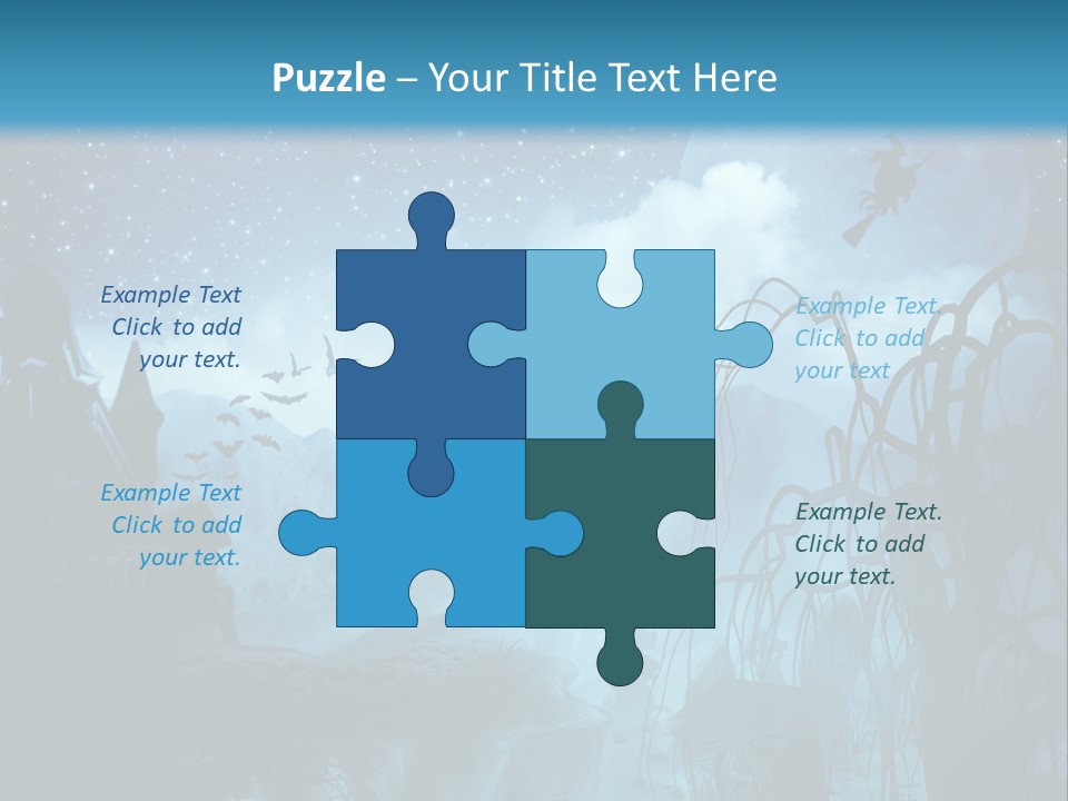 Black Background Cityscape PowerPoint Template