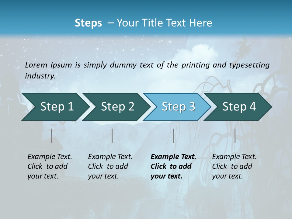 Black Background Cityscape PowerPoint Template