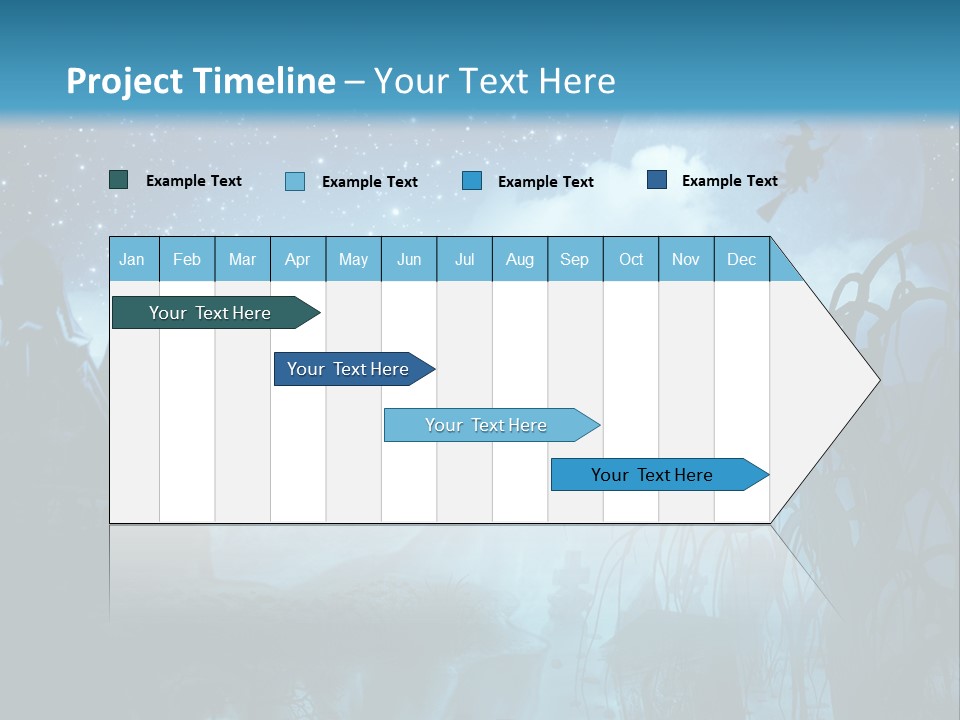 Black Background Cityscape PowerPoint Template
