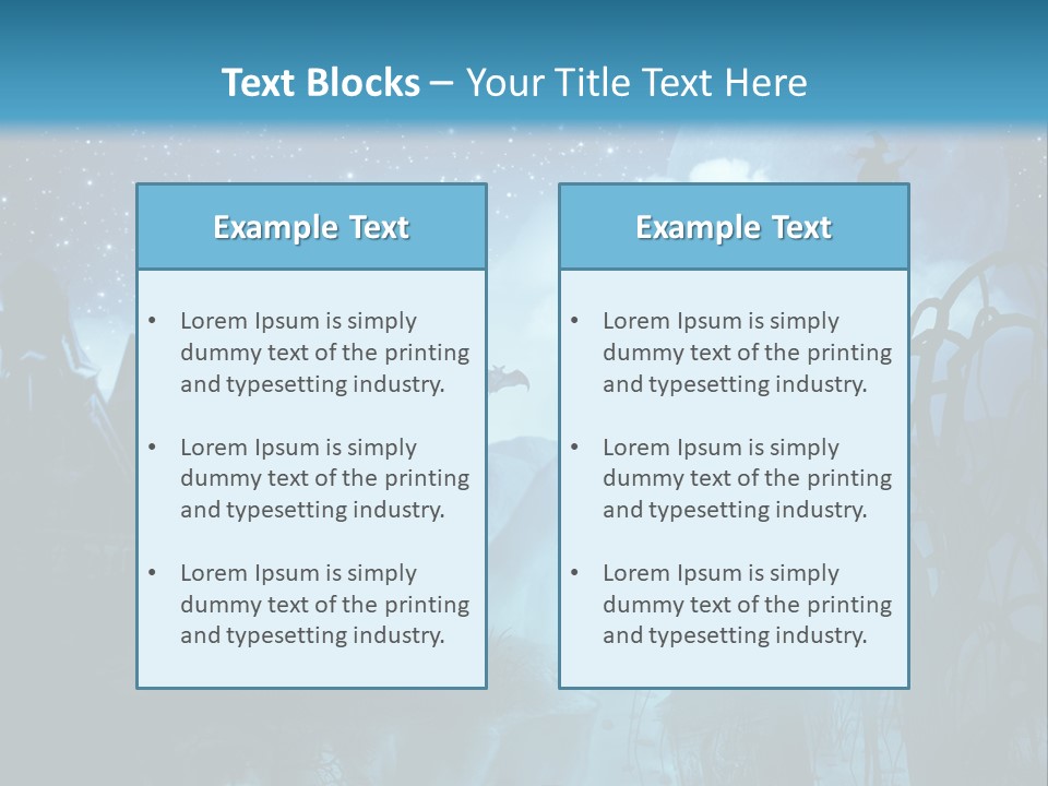 Black Background Cityscape PowerPoint Template