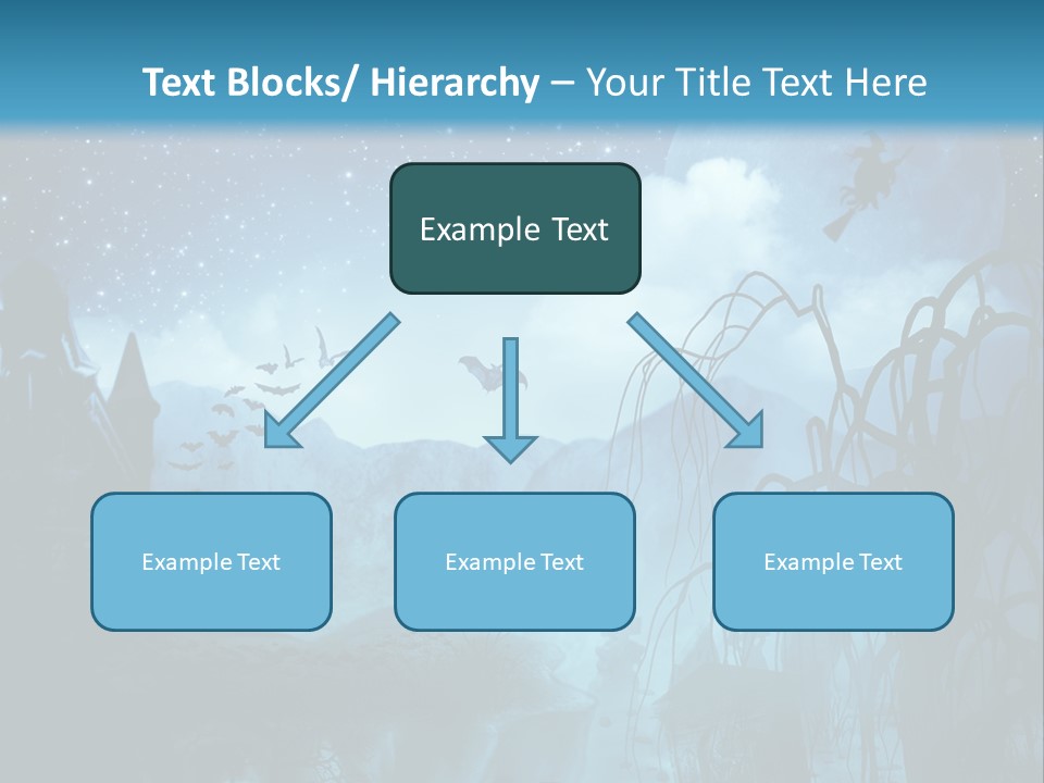 Black Background Cityscape PowerPoint Template