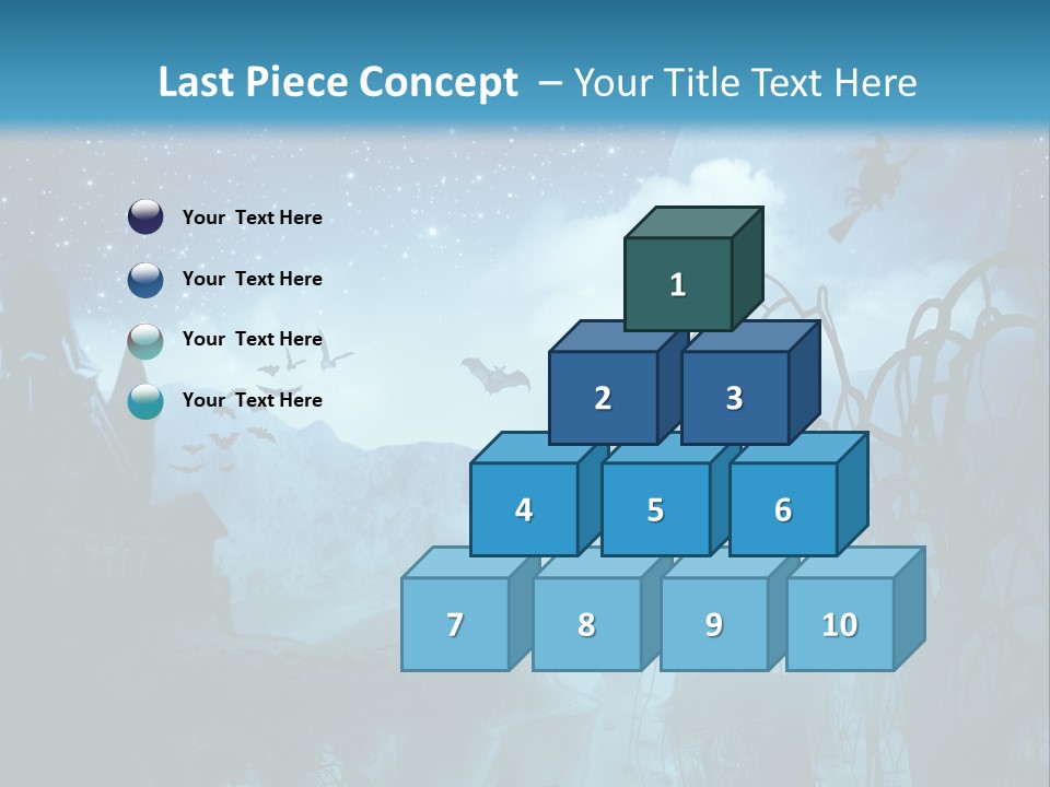 Black Background Cityscape PowerPoint Template