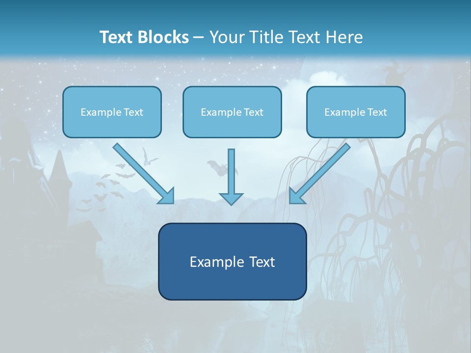 Black Background Cityscape PowerPoint Template