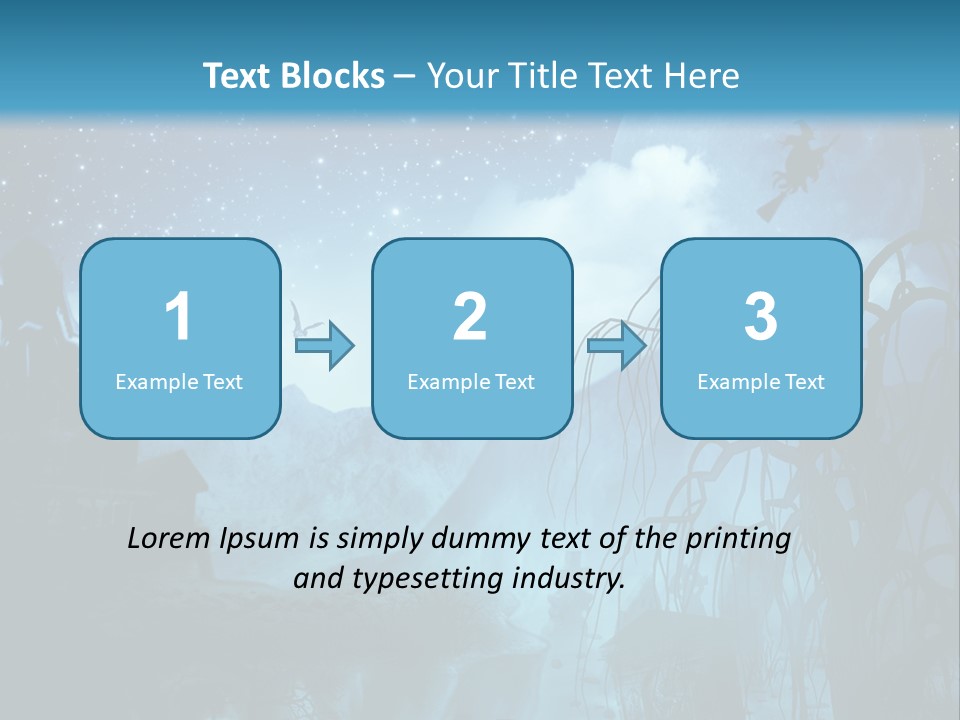 Black Background Cityscape PowerPoint Template