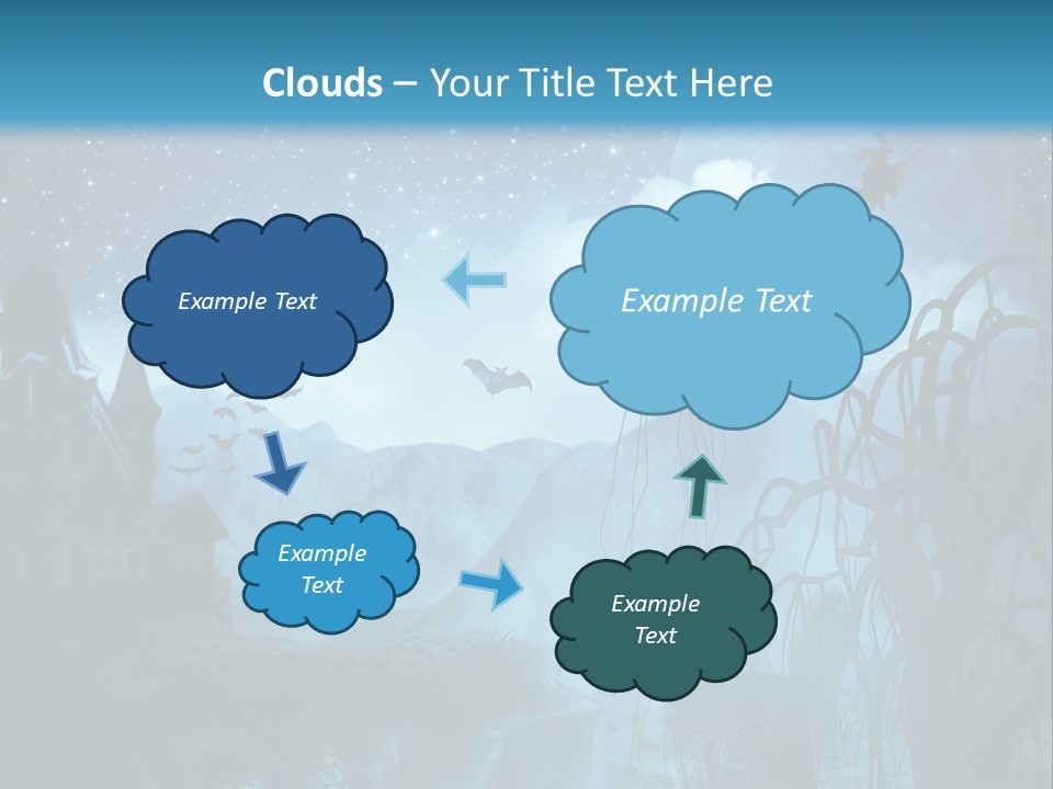 Black Background Cityscape PowerPoint Template