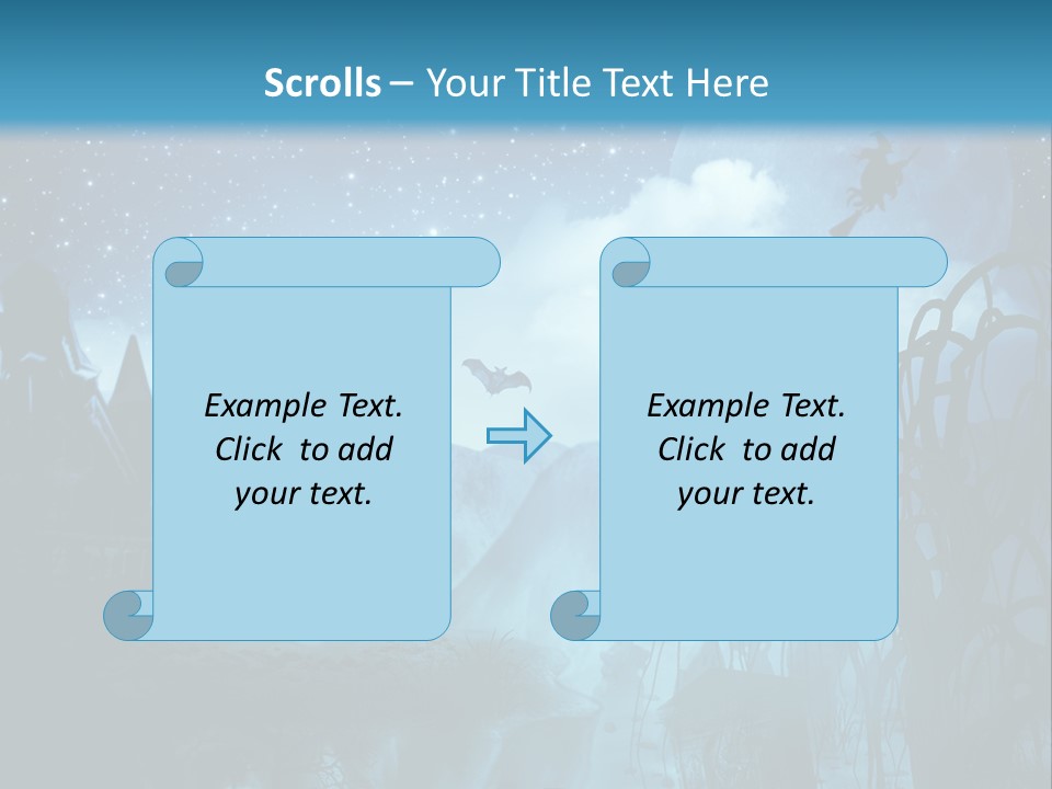 Black Background Cityscape PowerPoint Template
