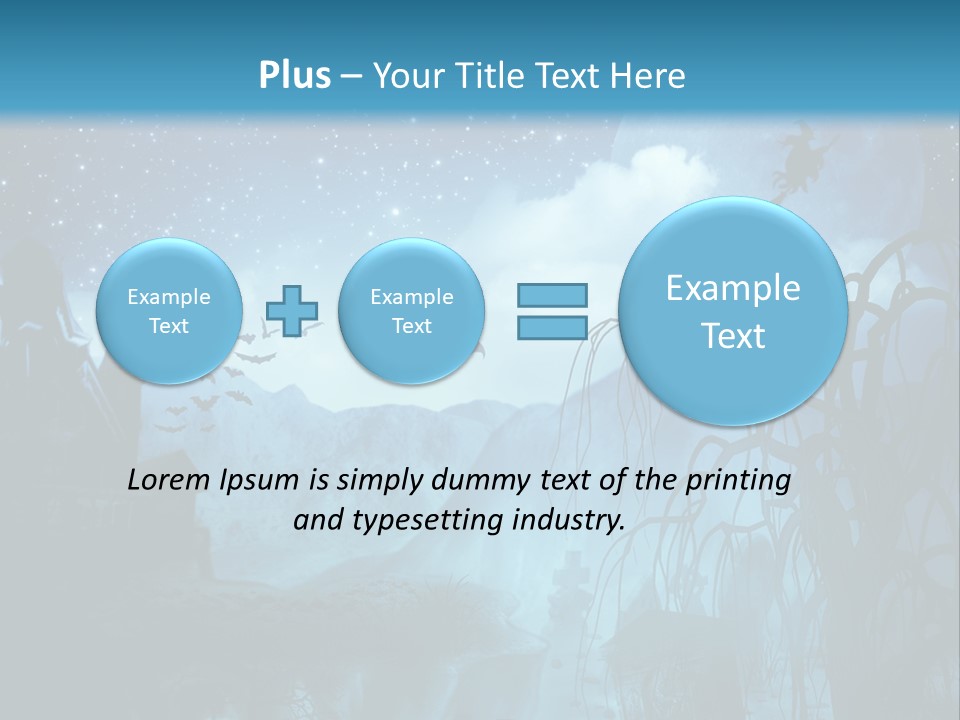 Black Background Cityscape PowerPoint Template