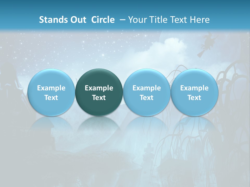 Black Background Cityscape PowerPoint Template