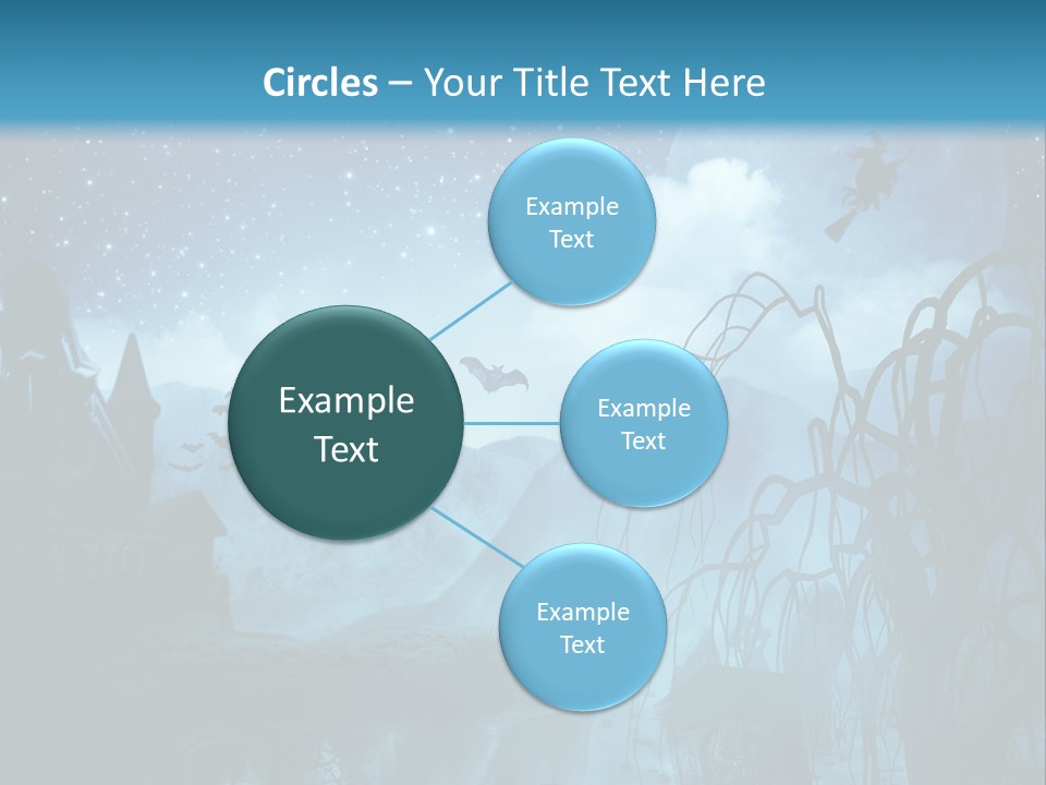 Black Background Cityscape PowerPoint Template