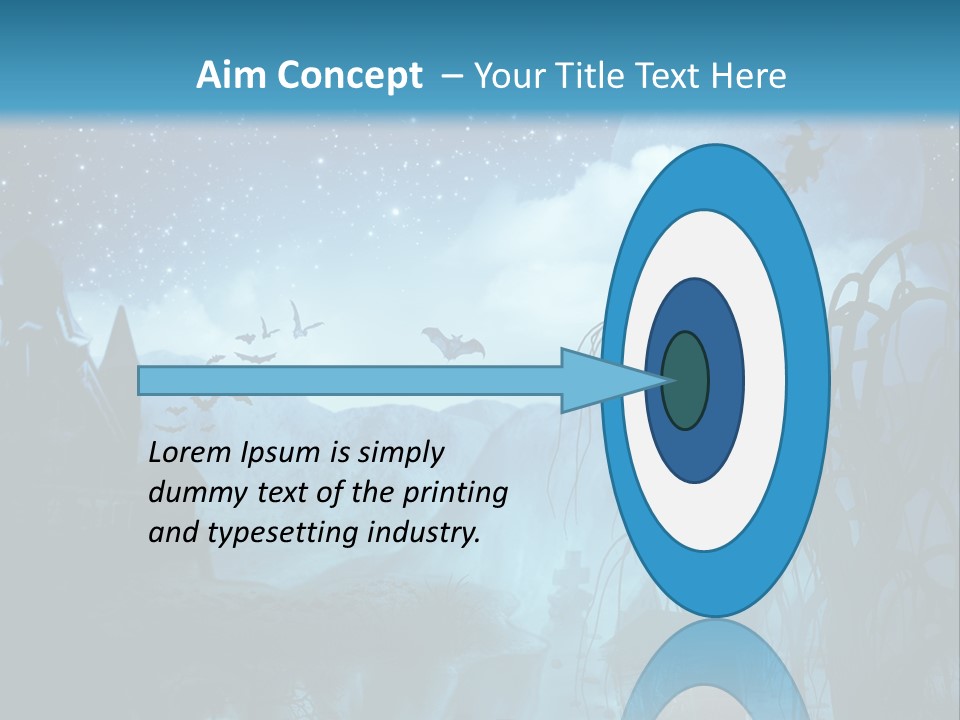 Black Background Cityscape PowerPoint Template