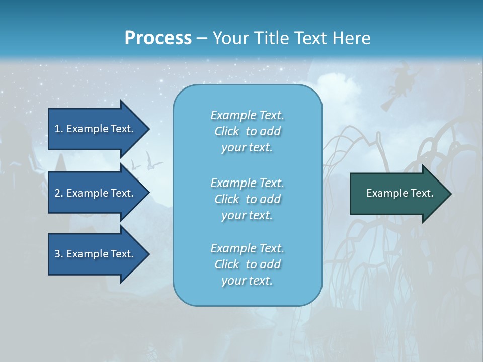 Black Background Cityscape PowerPoint Template