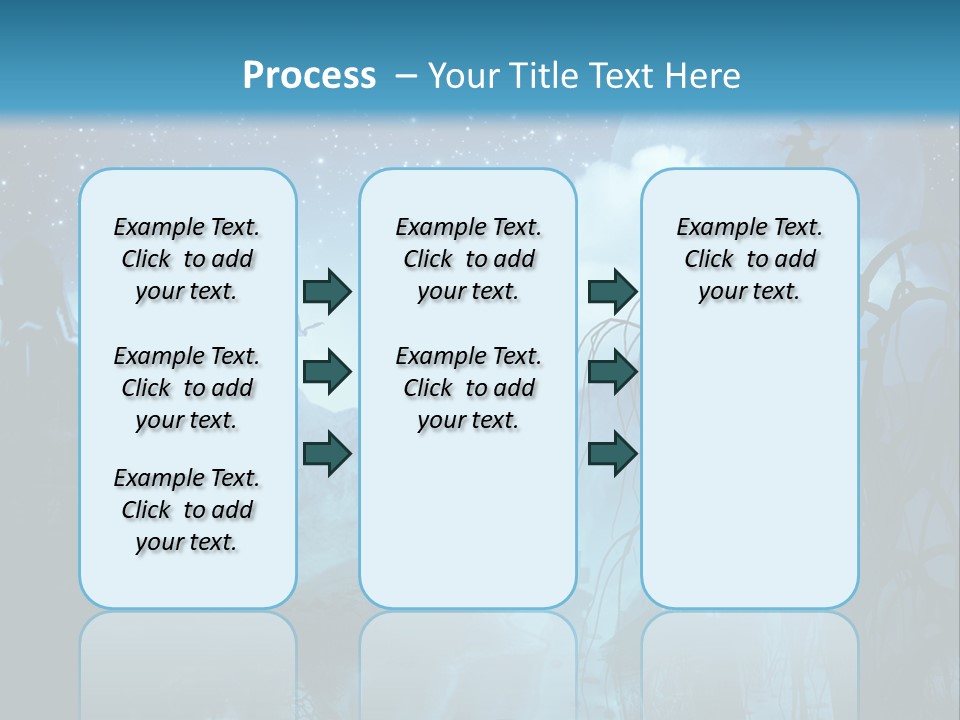 Black Background Cityscape PowerPoint Template