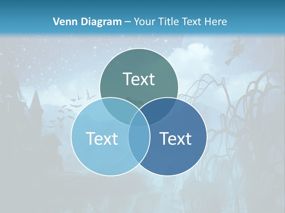 Black Background Cityscape PowerPoint Template