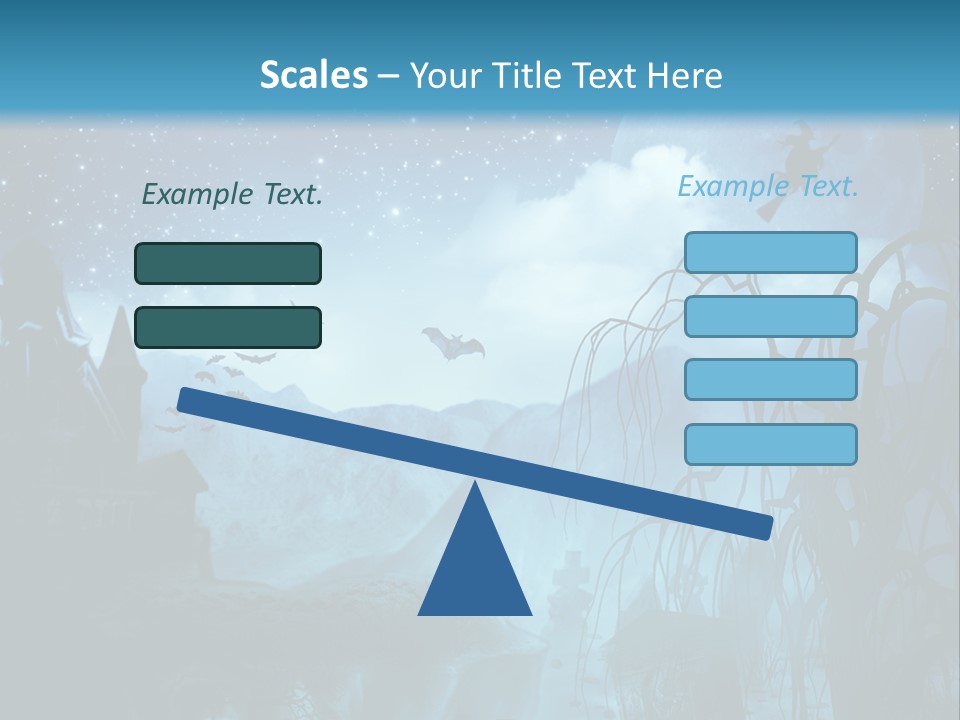 Black Background Cityscape PowerPoint Template