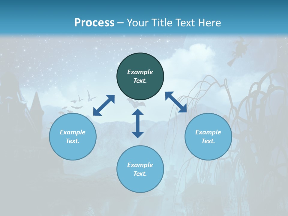 Black Background Cityscape PowerPoint Template