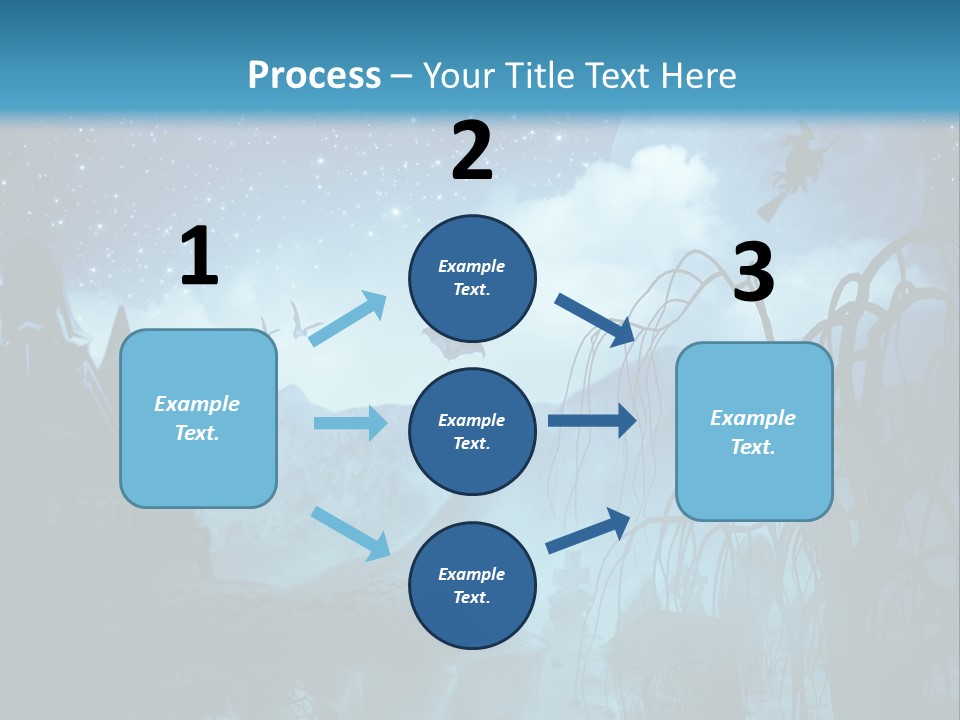 Black Background Cityscape PowerPoint Template