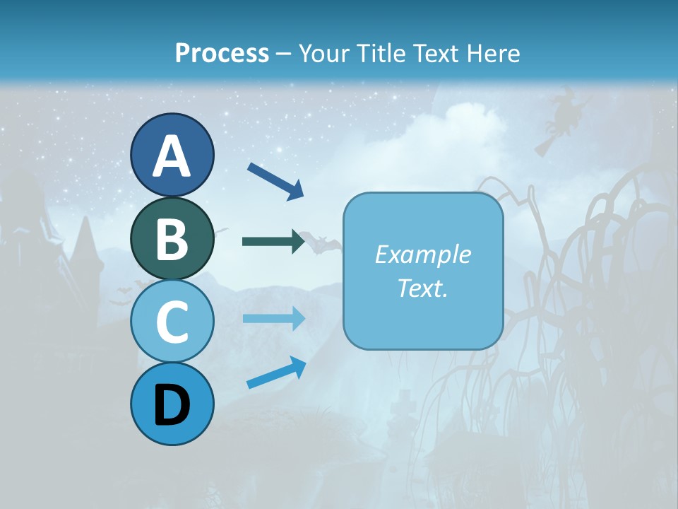 Black Background Cityscape PowerPoint Template