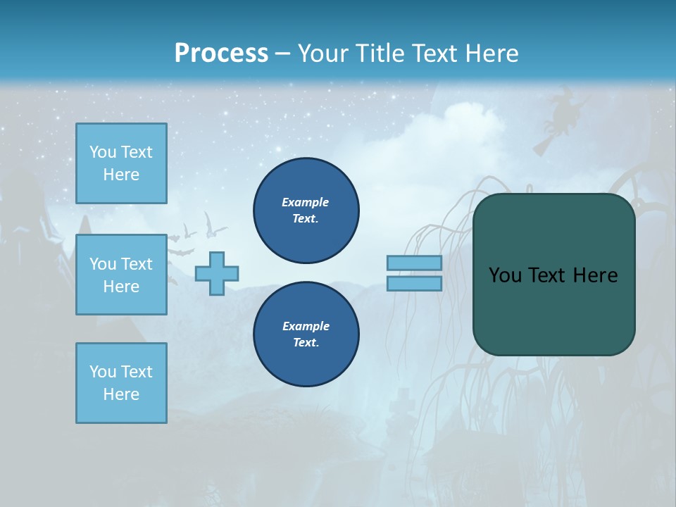 Black Background Cityscape PowerPoint Template