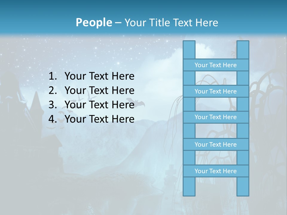 Black Background Cityscape PowerPoint Template