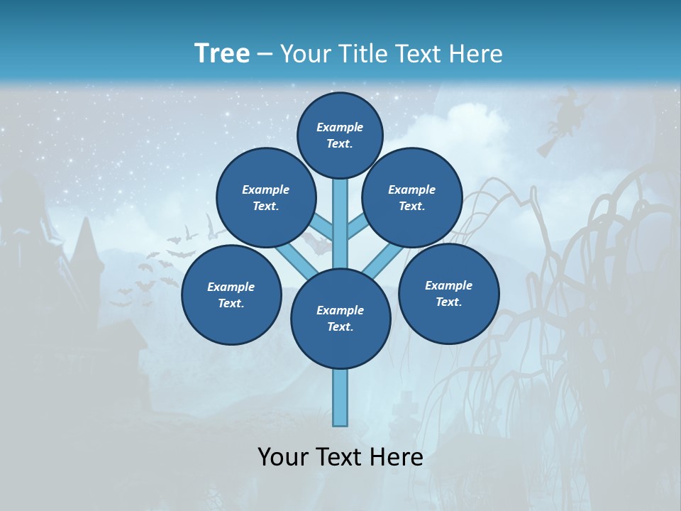 Black Background Cityscape PowerPoint Template