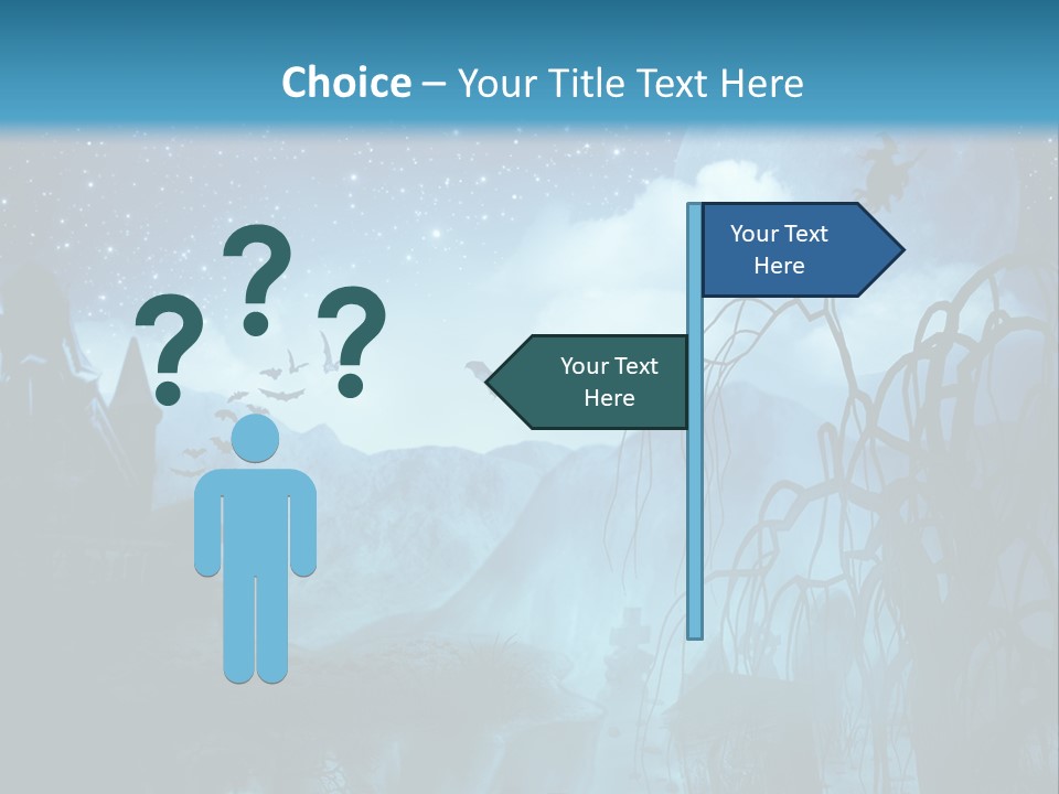 Black Background Cityscape PowerPoint Template