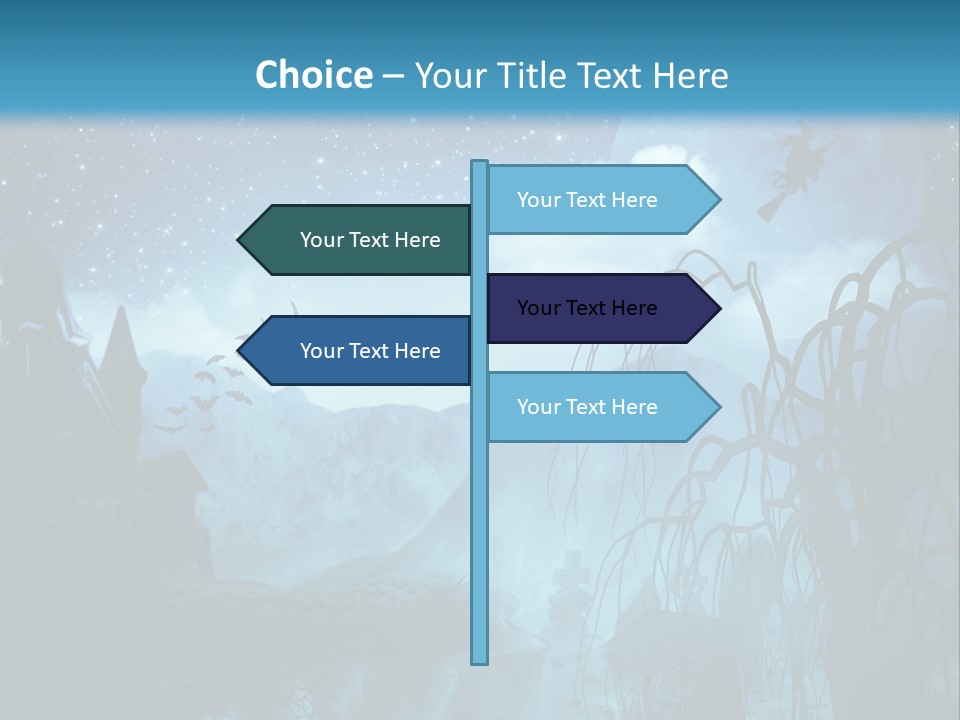 Black Background Cityscape PowerPoint Template