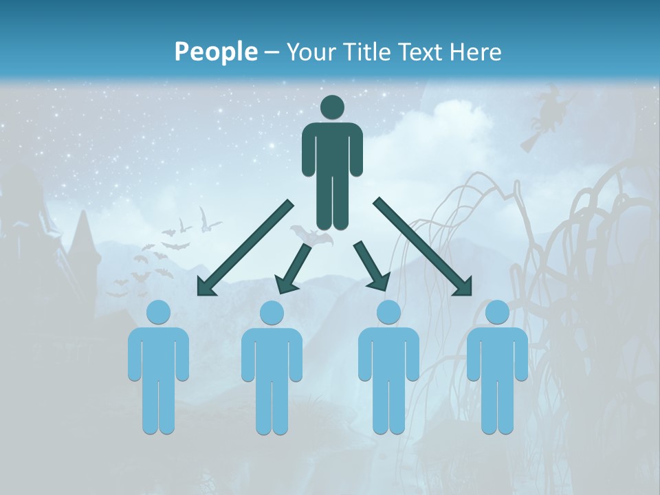 Black Background Cityscape PowerPoint Template