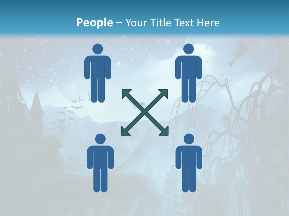 Black Background Cityscape PowerPoint Template