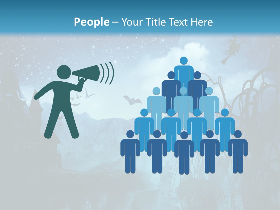 Black Background Cityscape PowerPoint Template