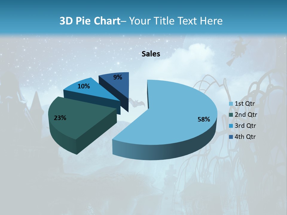 Black Background Cityscape PowerPoint Template