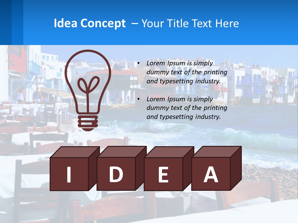 Earth Skyscraper City PowerPoint Template