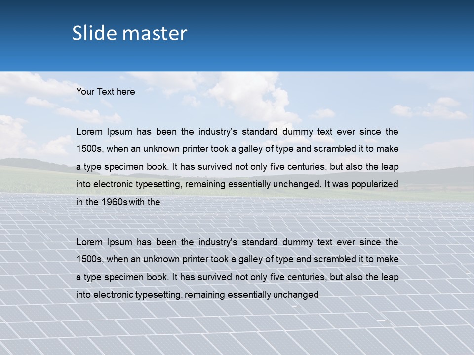 Big House Environment PowerPoint Template