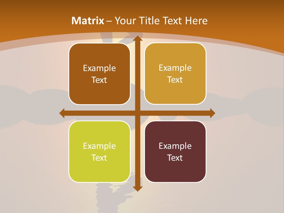 Illustration Town World PowerPoint Template