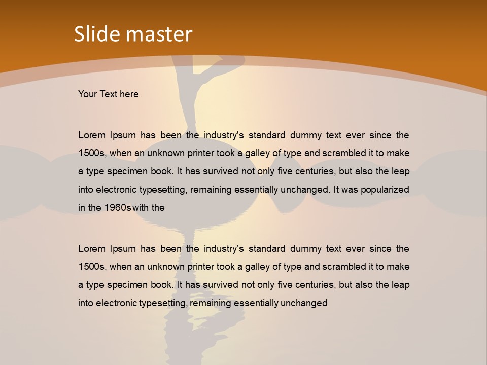 Illustration Town World PowerPoint Template