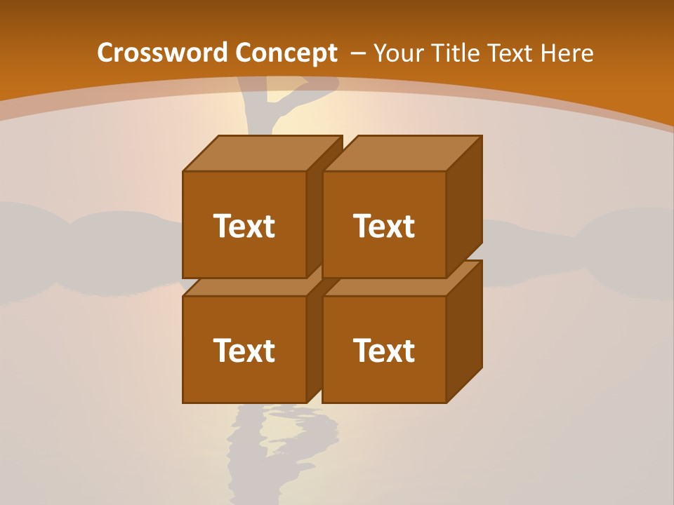 Illustration Town World PowerPoint Template