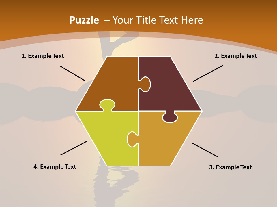 Illustration Town World PowerPoint Template