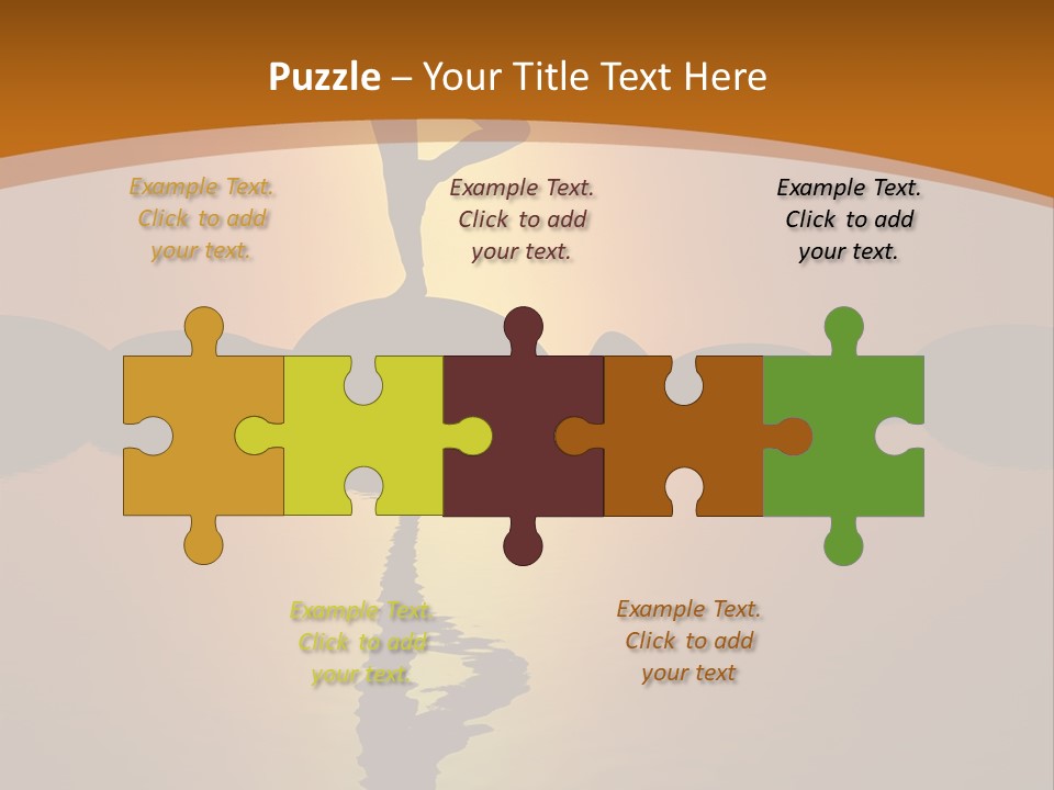 Illustration Town World PowerPoint Template