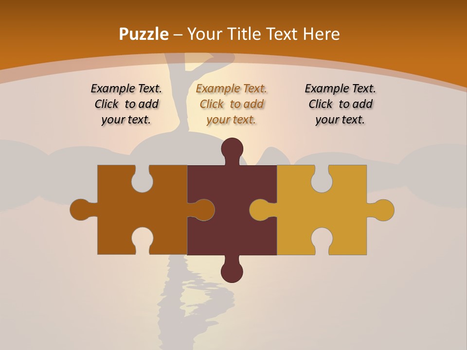 Illustration Town World PowerPoint Template