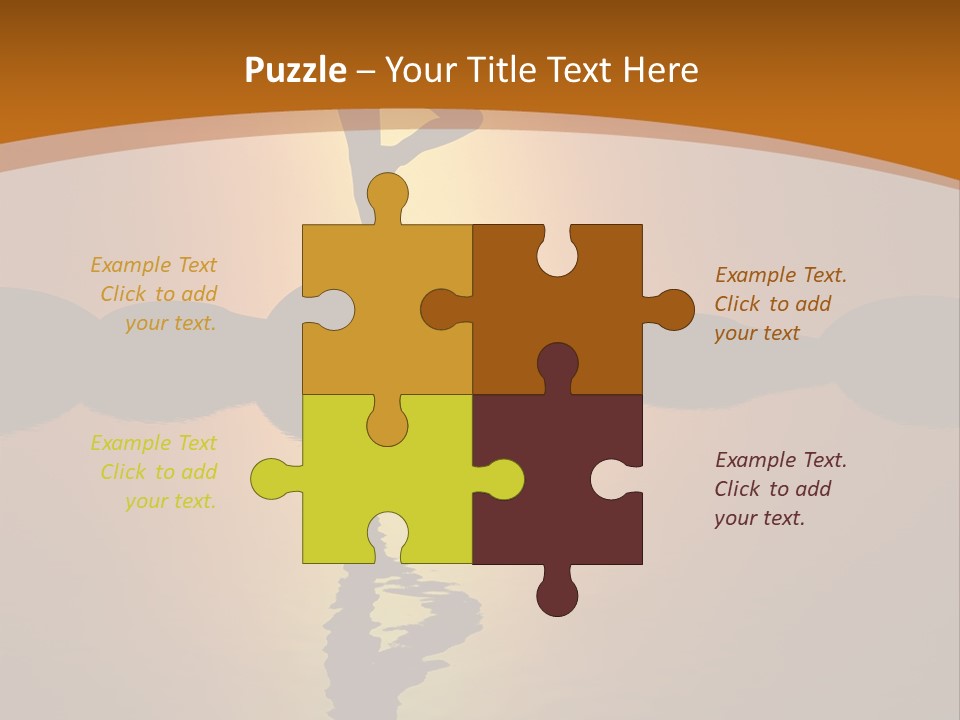 Illustration Town World PowerPoint Template