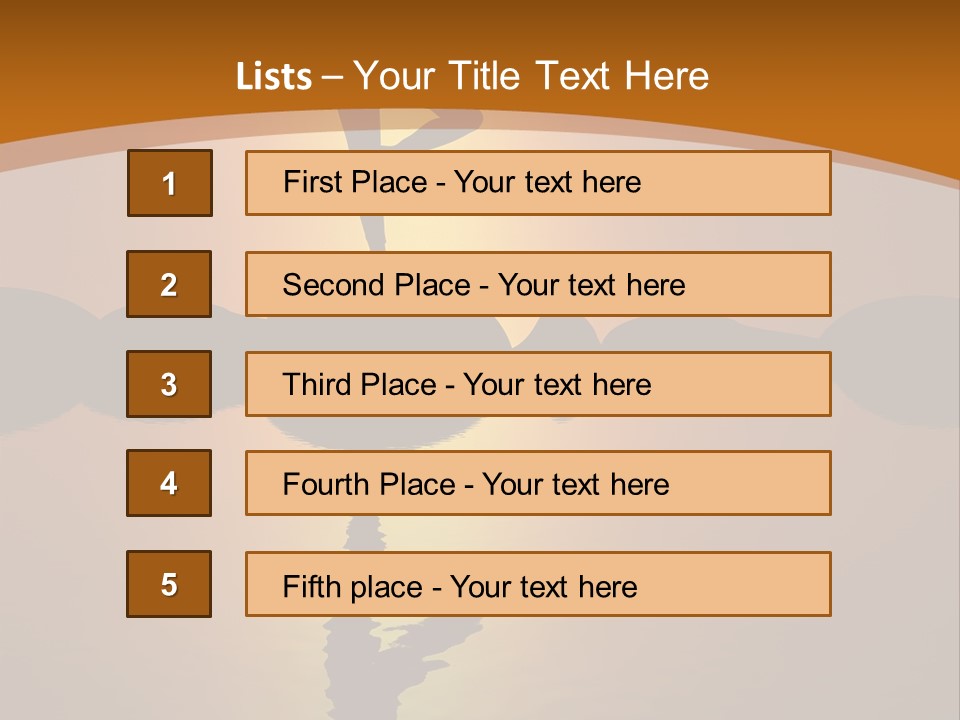 Illustration Town World PowerPoint Template