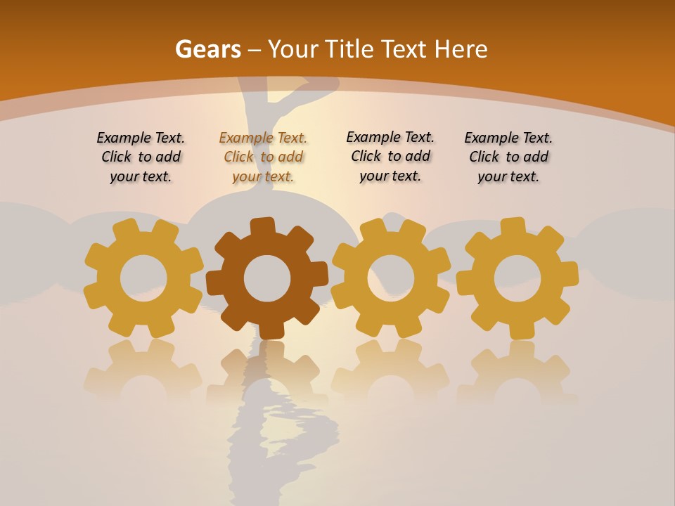 Illustration Town World PowerPoint Template